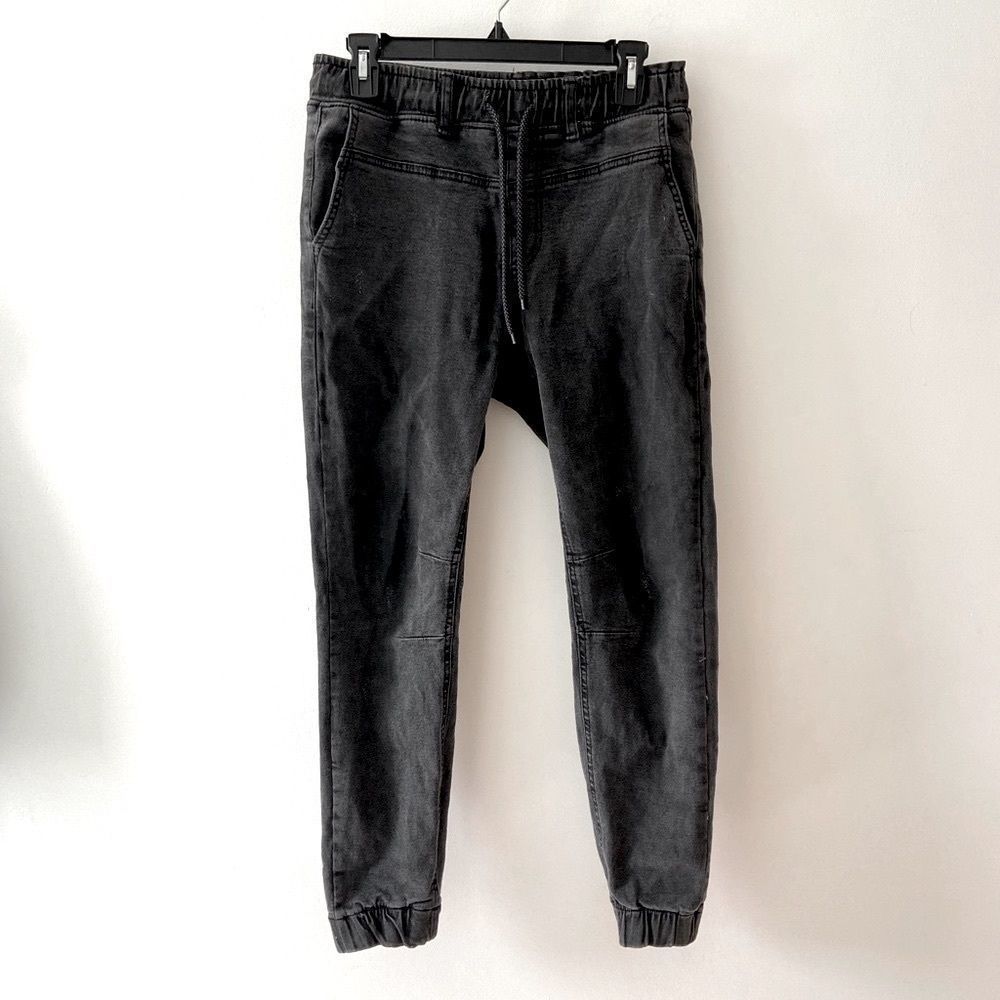 Korean designer streetwear denim joggers / pants M UNI​​​​​